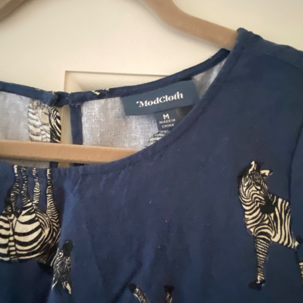 Modcloth Bold Notion Zebra-Print Jumpsuit - image 5